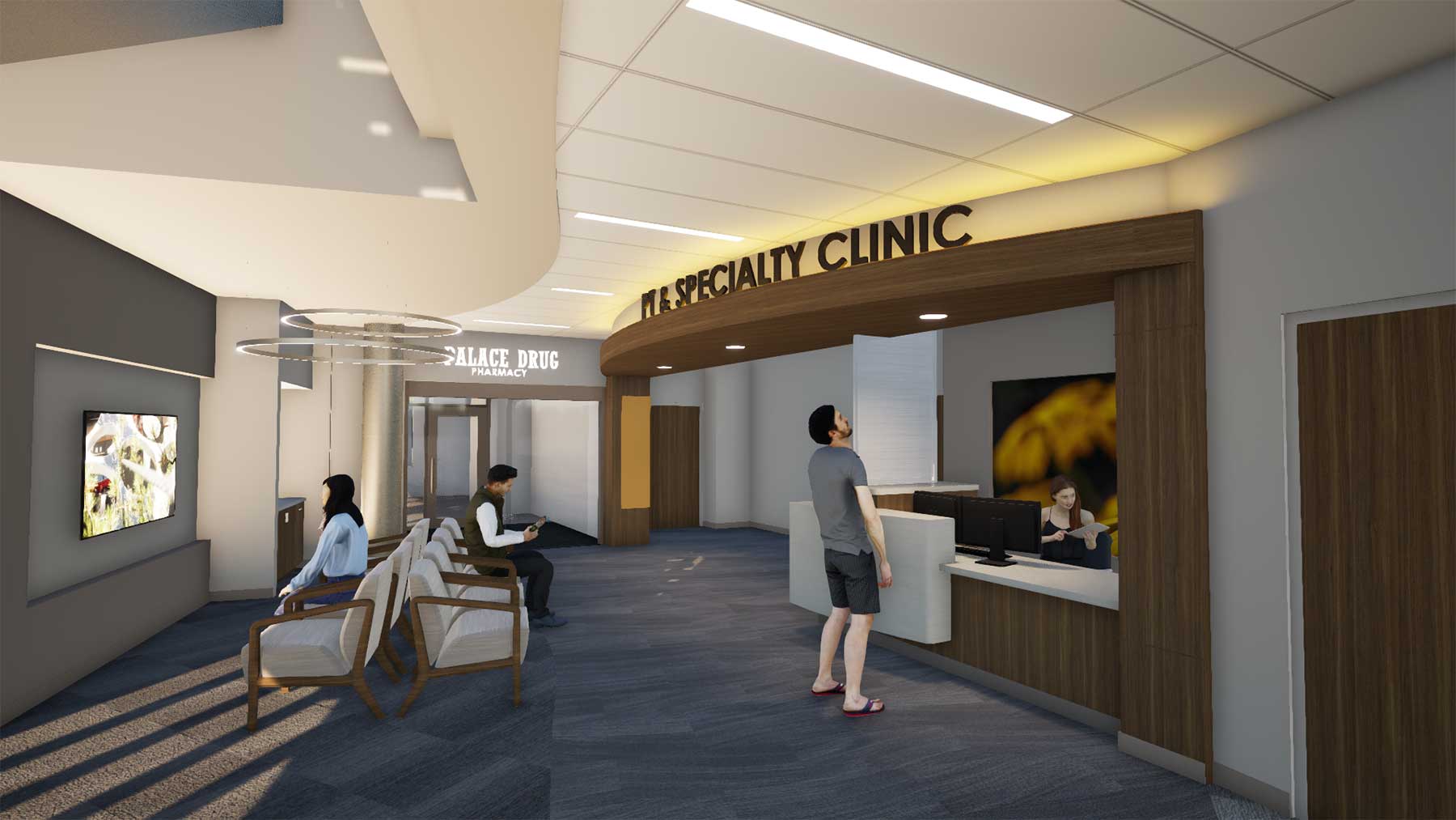 Physical therapy specialty clinic reception