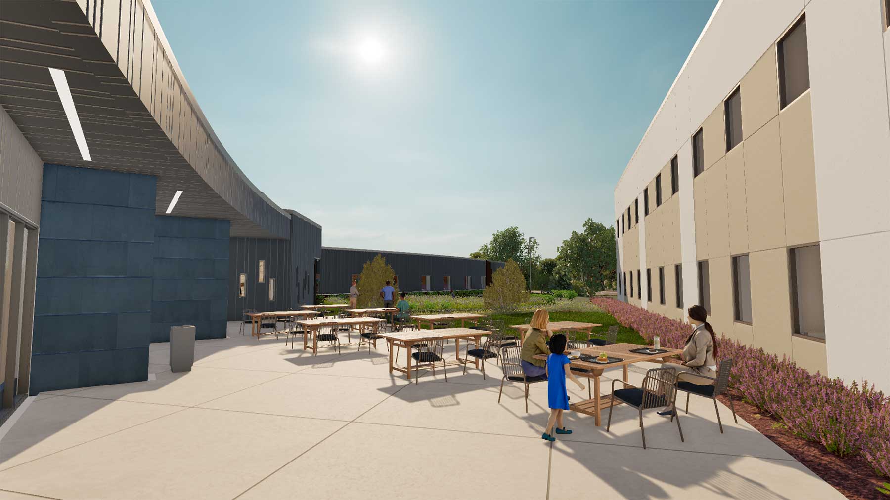 Courtyard dining